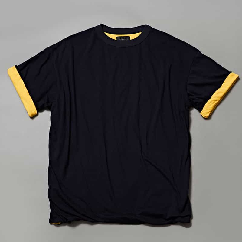 BARNEYS NEW YORK ダブルフェイスTシャツ NAVY