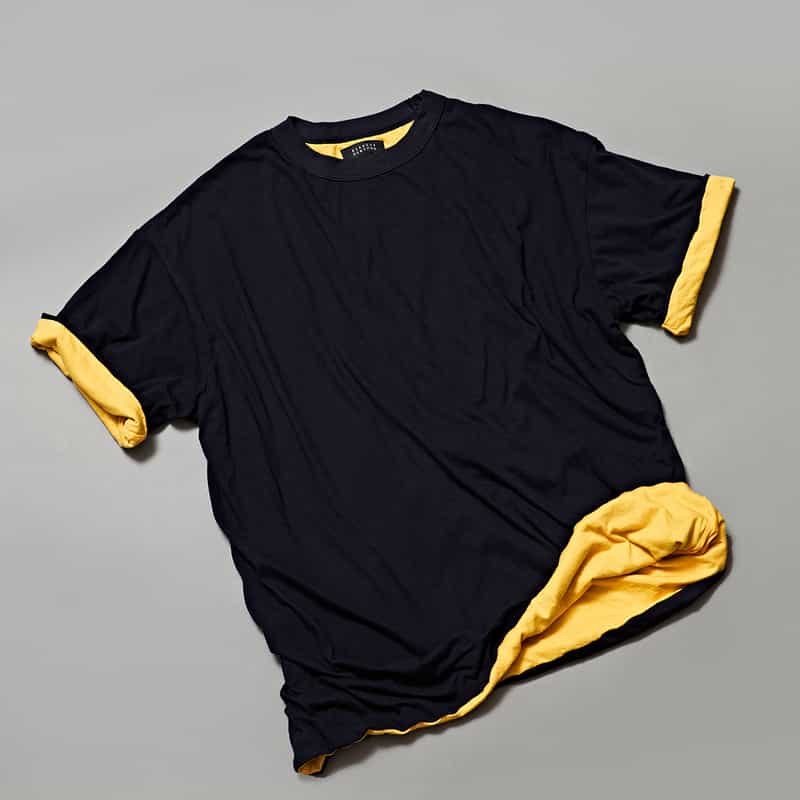 BARNEYS NEW YORK BARNEYS NEW YORK designed by TOMOHIRO KONNO ダブルフェイスカットソー NAVY