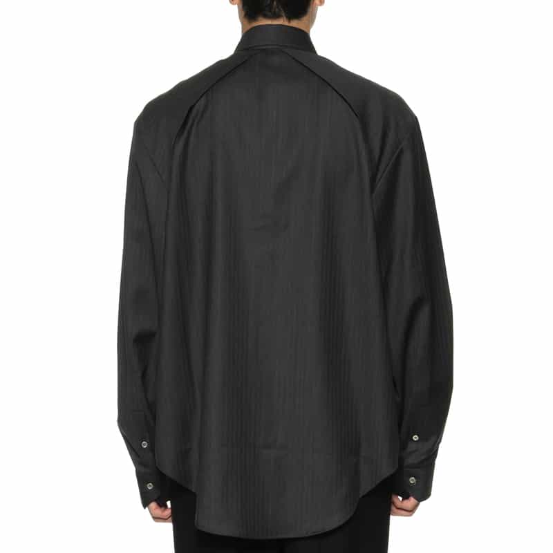 SONIA CARRASCO SONIA CARRASCO＜ソニア カラスコ＞ バーニーズ　ニューヨーク限定 ウールフランネルシャツ DARK GRAY