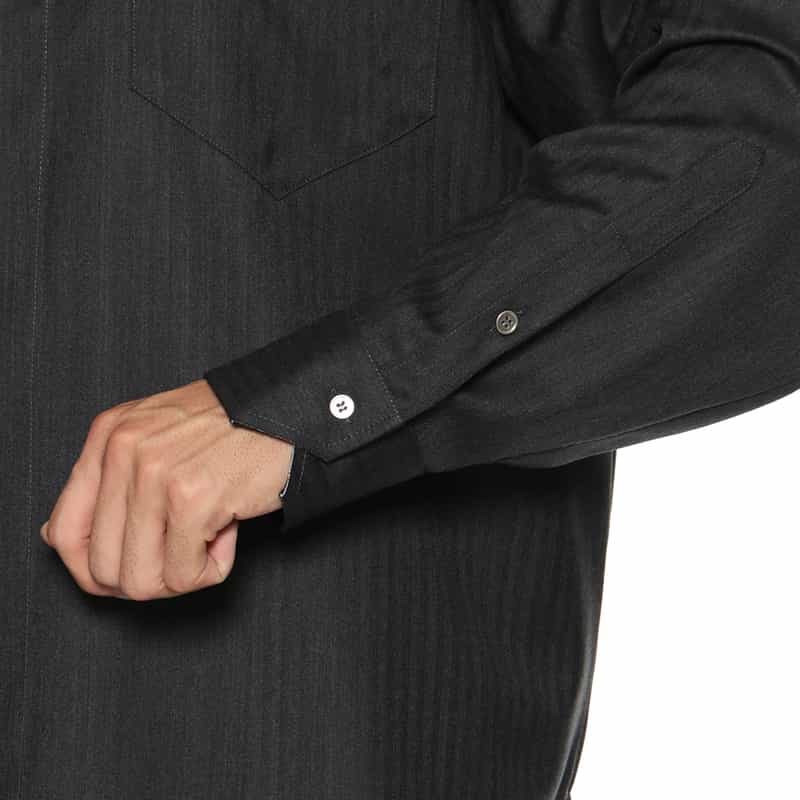 SONIA CARRASCO SONIA CARRASCO＜ソニア カラスコ＞ バーニーズ　ニューヨーク限定 ウールフランネルシャツ DARK GRAY