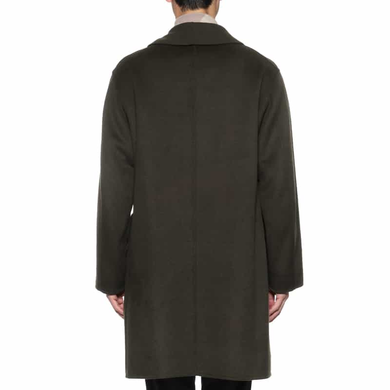 BARNEYS NEW YORK ダブルフェイス ショールカラーコート KHAKI