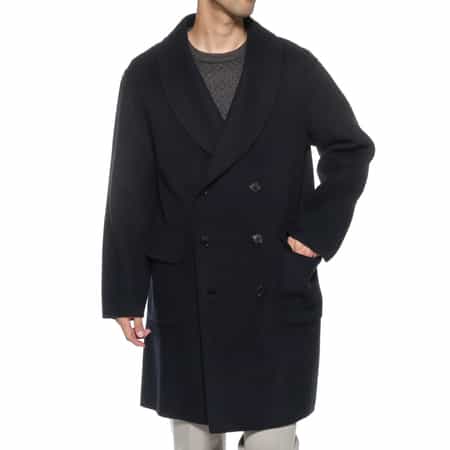 ダブルフェイス ショールカラーコート