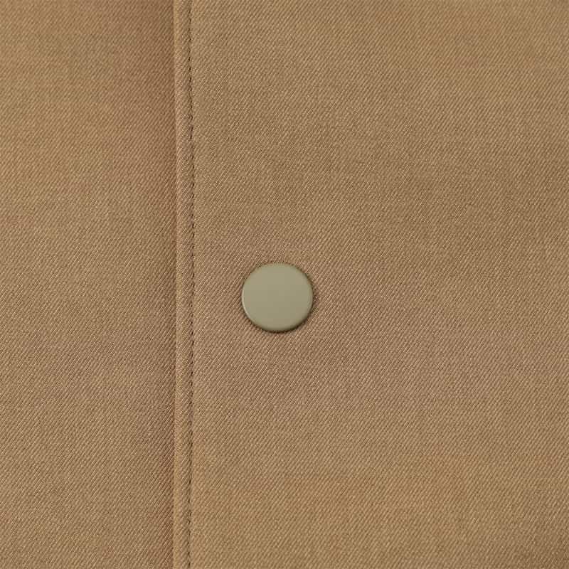 BARNEYS NEW YORK ダウンファブリック ステンカラーコート CAMEL