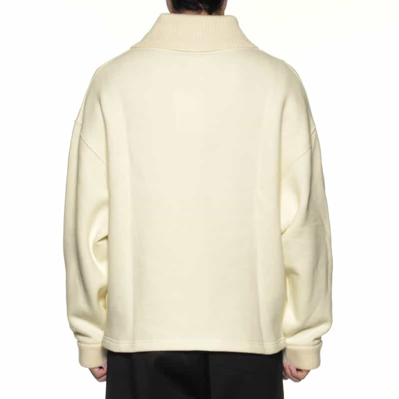JACQUEMUS JACQUEMUS＜ジャックムス＞ ロゴ入りロングスリーブニットポロシャツ BEIGE