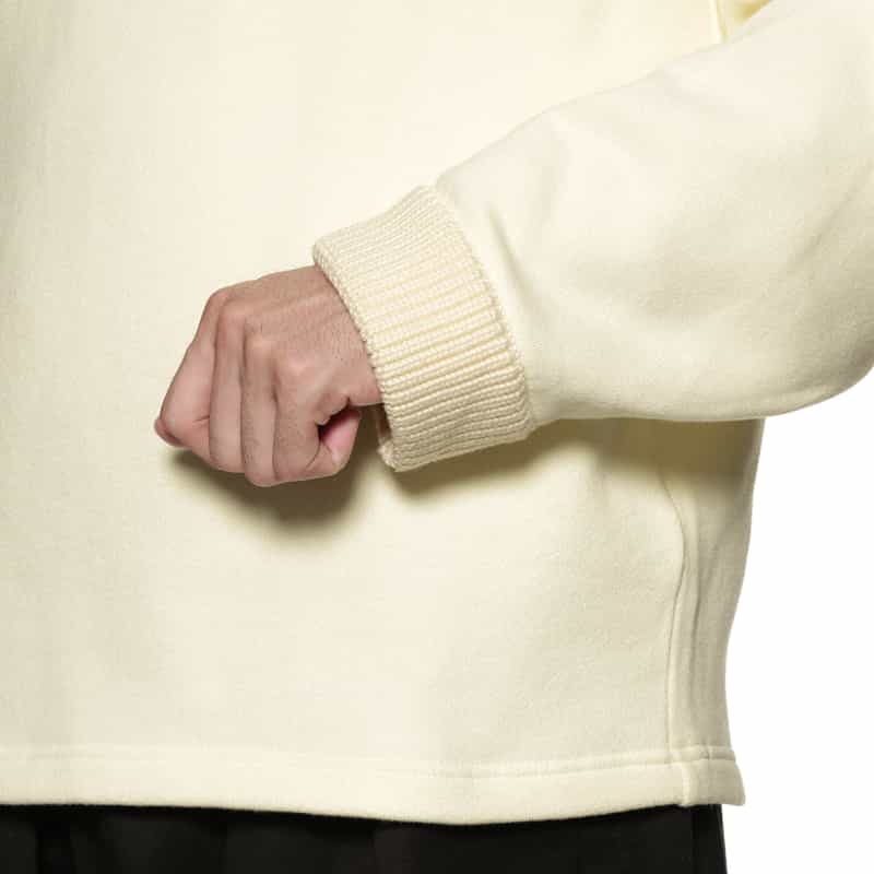 JACQUEMUS JACQUEMUS＜ジャックムス＞ ロゴ入りロングスリーブニットポロシャツ BEIGE