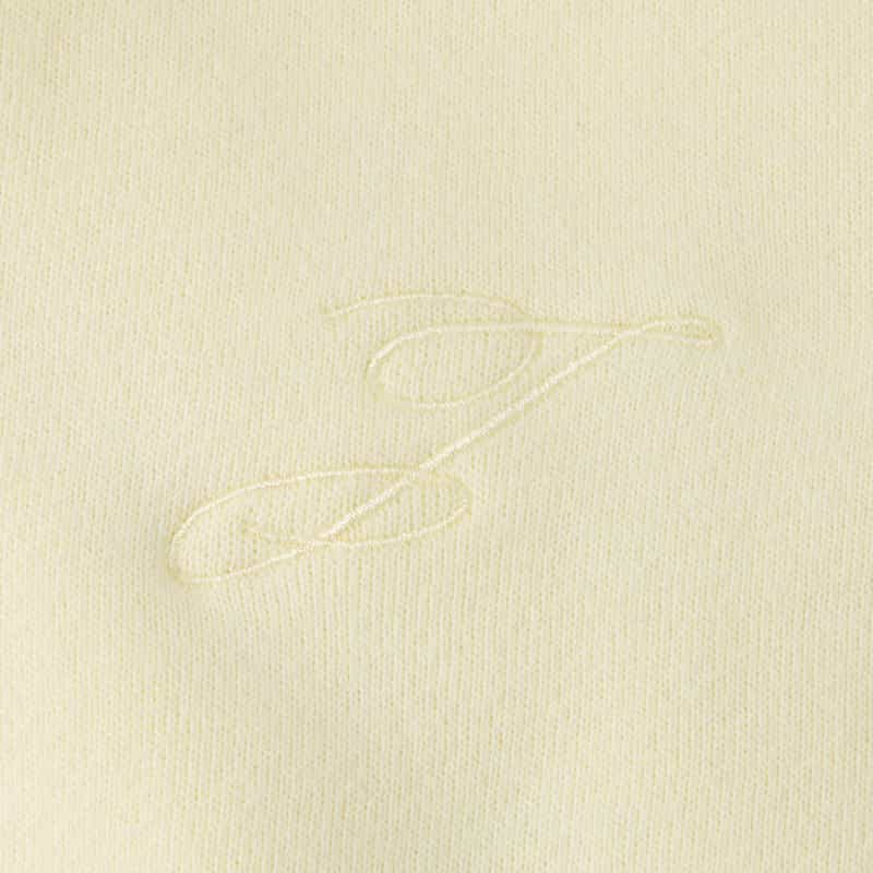 JACQUEMUS JACQUEMUS＜ジャックムス＞ ロゴ入りロングスリーブニットポロシャツ BEIGE