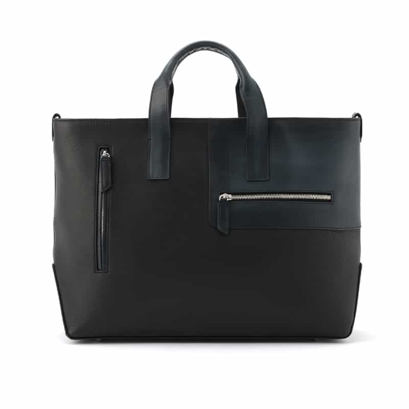 BIAGINI BIAGINI＜ビアジーニ＞ ショルダーストラップ付トートバッグ BLACK