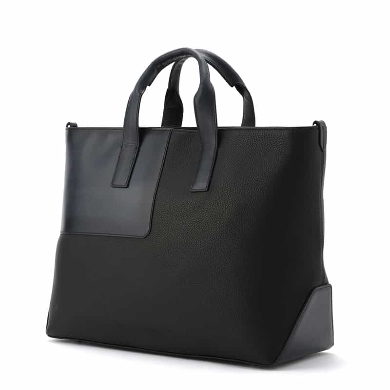 BIAGINI BIAGINI＜ビアジーニ＞ ショルダーストラップ付トートバッグ BLACK