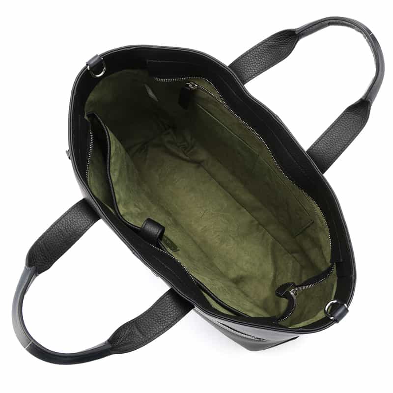 BIAGINI BIAGINI＜ビアジーニ＞ ショルダーストラップ付トートバッグ BLACK