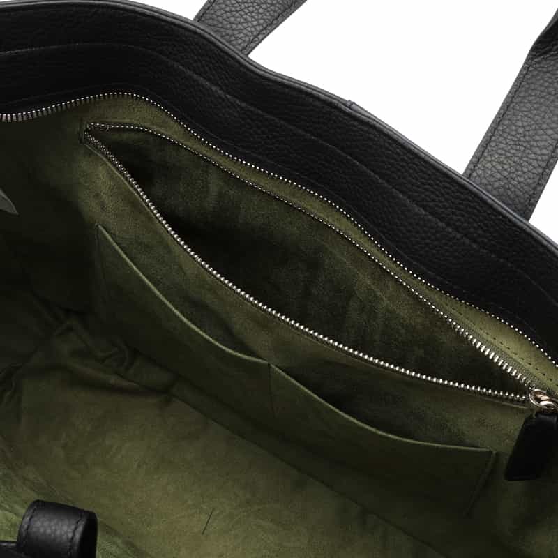 BIAGINI BIAGINI＜ビアジーニ＞ ショルダーストラップ付トートバッグ BLACK