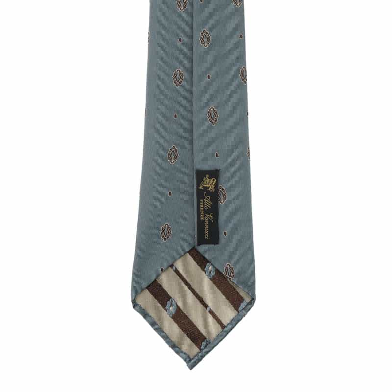 ATTO VANNUCCI FIRENZE ATTO VANNUCCI ＜アット ヴァンヌッチ＞ セッテピエゲ フラワー柄タイ BLUE