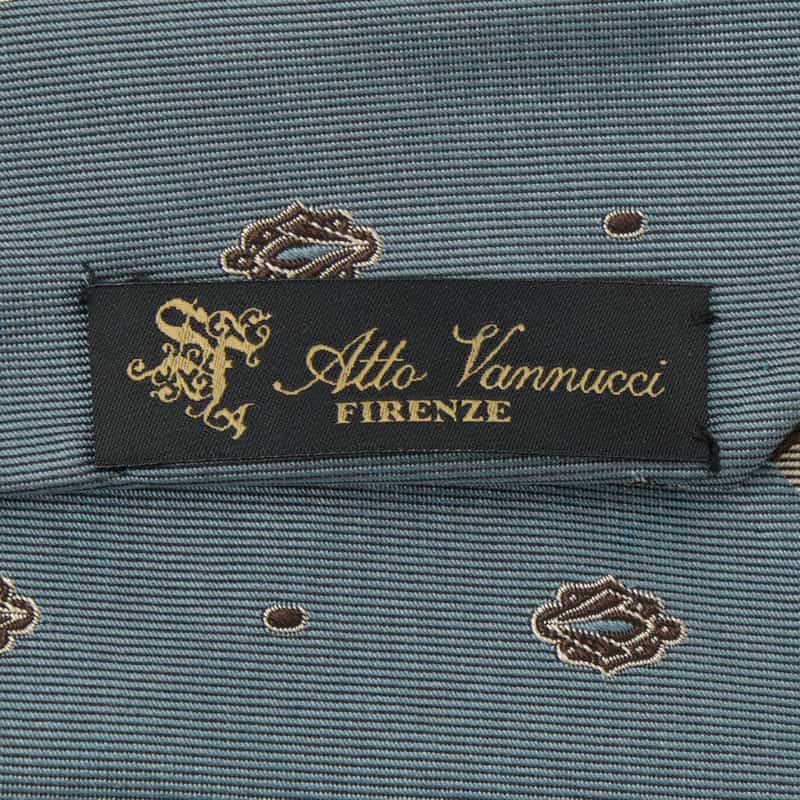 ATTO VANNUCCI FIRENZE ATTO VANNUCCI ＜アット ヴァンヌッチ＞ セッテピエゲ フラワー柄タイ BLUE