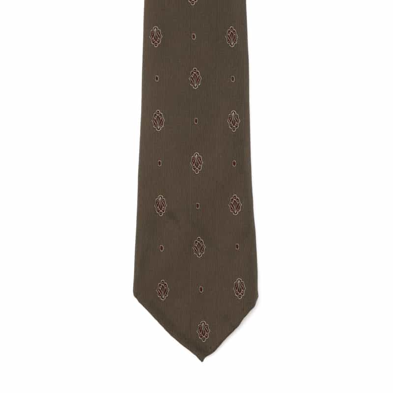 ATTO VANNUCCI FIRENZE ATTO VANNUCCI ＜アット ヴァンヌッチ＞ フラワー柄タイ LIGHT BROWN