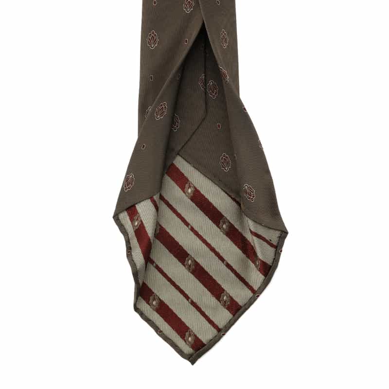 ATTO VANNUCCI FIRENZE ATTO VANNUCCI ＜アット ヴァンヌッチ＞ フラワー柄タイ LIGHT BROWN