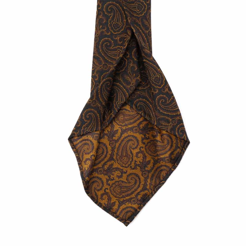 ATTO VANNUCCI FIRENZE ATTO VANNUCCI ＜アット ヴァンヌッチ＞ セッテピエゲ ペイズリー柄タイ NAVY