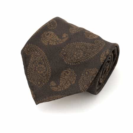 【新品】Atto Vannucci／ジャガードタイ／セッテピエゲ／ペイズリー 新品】Atto Vannucci／ジャガードタイ／セッテピエゲ／ペイズリー