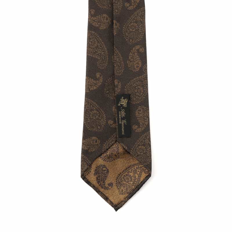 ATTO VANNUCCI FIRENZE ATTO VANNUCCI ＜アット ヴァンヌッチ＞ セッテピエゲ ペイズリー柄タイ GRAY