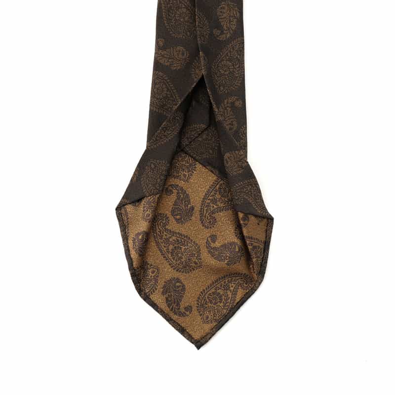 ATTO VANNUCCI FIRENZE ATTO VANNUCCI ＜アット ヴァンヌッチ＞ セッテピエゲ ペイズリー柄タイ GRAY