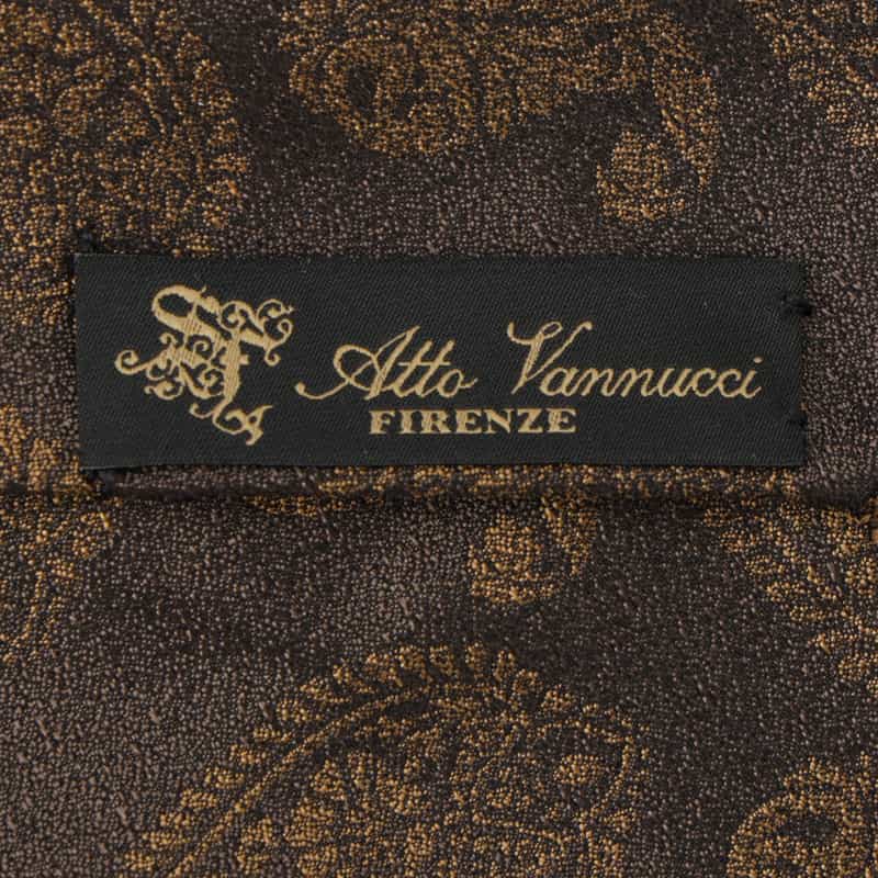 ATTO VANNUCCI FIRENZE ATTO VANNUCCI ＜アット ヴァンヌッチ＞ セッテピエゲ ペイズリー柄タイ GRAY