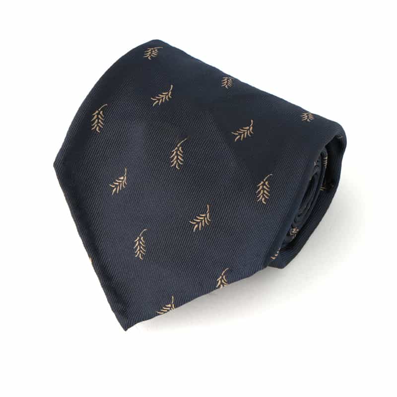 ATTO VANNUCCI FIRENZE ATTO VANNUCCI ＜アット ヴァンヌッチ＞ セッテピエゲ リーフ柄タイ NAVY