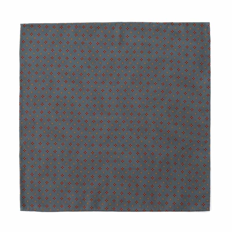 ATTO VANNUCCI FIRENZE ATTO VANNUCCI ＜アット ヴァンヌッチ＞ 小紋柄ポケットチーフ BLUE