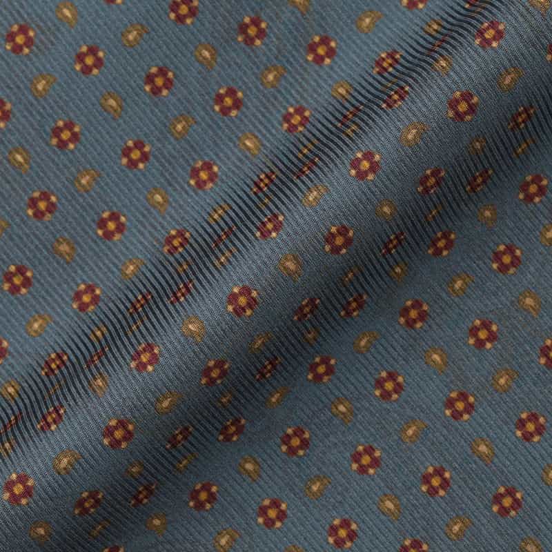 ATTO VANNUCCI FIRENZE ATTO VANNUCCI ＜アット ヴァンヌッチ＞ 小紋柄ポケットチーフ BLUE