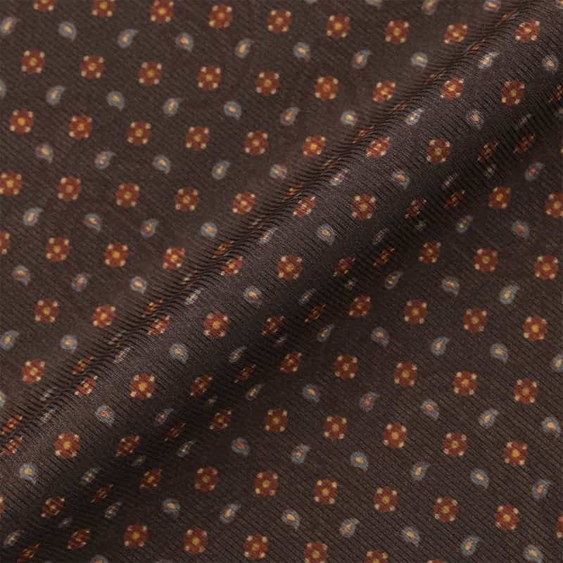 ATTO VANNUCCI FIRENZE ATTO VANNUCCI ＜アット ヴァンヌッチ＞ 小紋柄ポケットチーフ BROWN