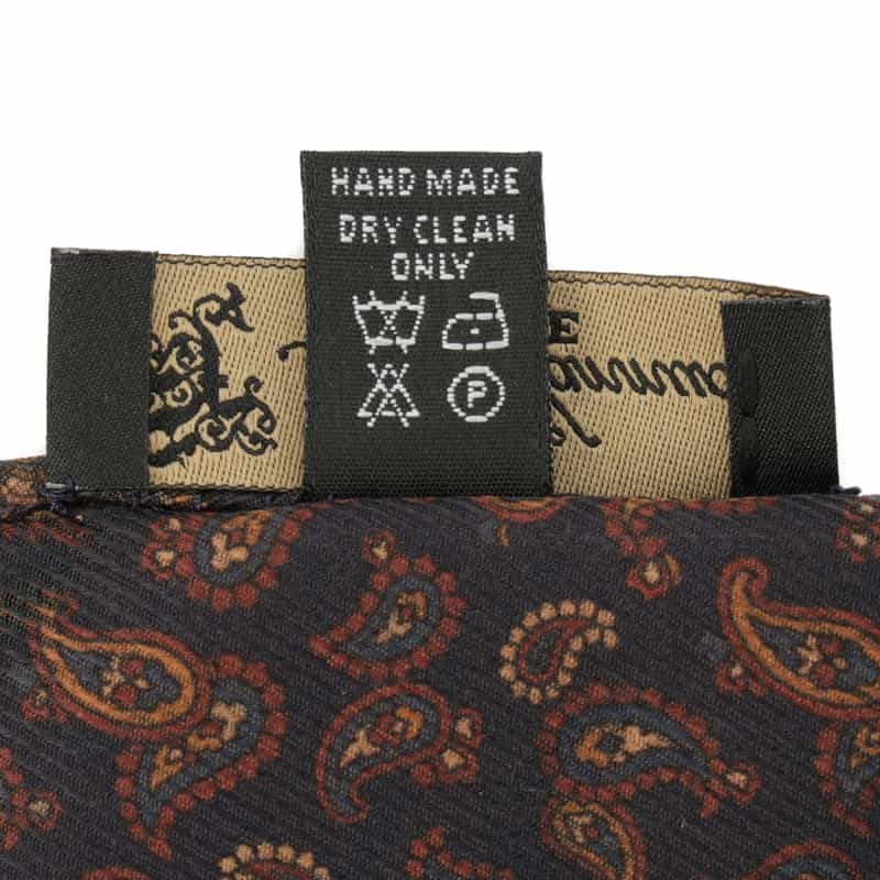 ATTO VANNUCCI FIRENZE ATTO VANNUCCI ＜アット ヴァンヌッチ＞ ペイズリー柄ポケットチーフ NAVY