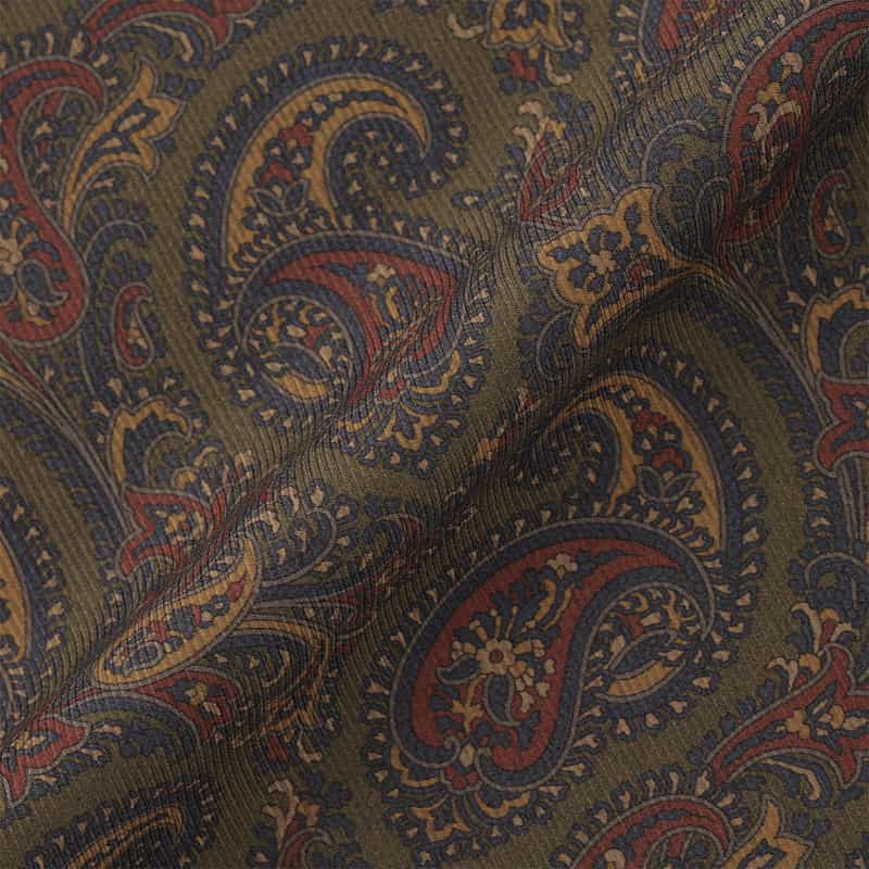 ATTO VANNUCCI FIRENZE ATTO VANNUCCI ＜アット ヴァンヌッチ＞ ペイズリー柄ポケットチーフ GREEN