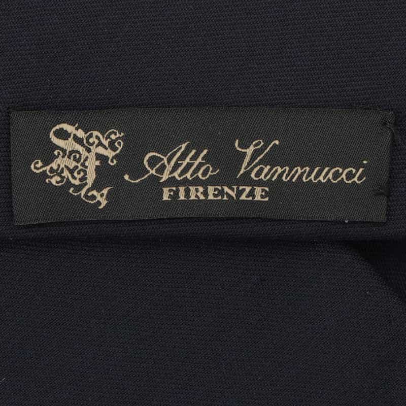 ATTO VANNUCCI FIRENZE ATTO VANNUCCI ＜アット ヴァンヌッチ＞ セッテピエゲ ソリッドタイ NAVY