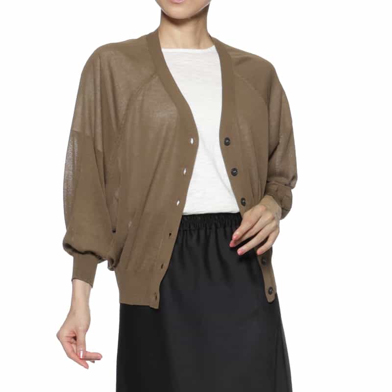 BARNEYS NEWYORK バーニーズシアースリーブニット