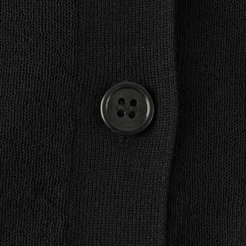 BARNEYS NEW YORK ウォッシャブル ドルマンスリーブニットカーディガン BLACK