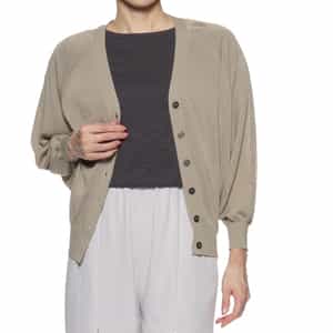 ウォッシャブル ドルマンスリーブニットカーディガン