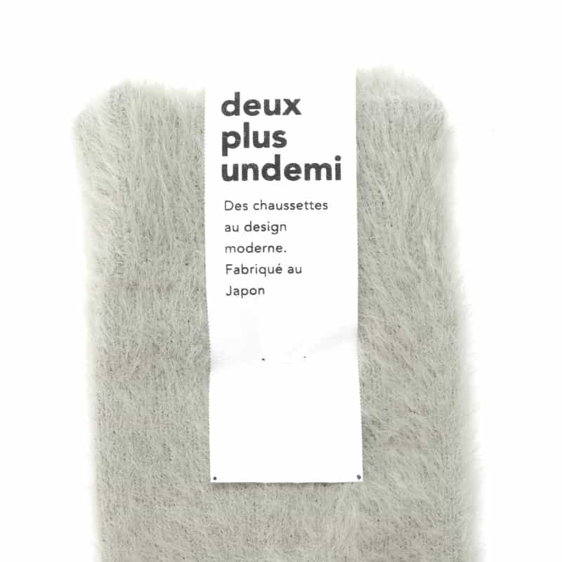 DEUX PLUS UNDEMI DEUXPLUSUNDEMI＜ドゥプリュスアンドゥミ＞ ファーソックス LIGHT GRAY