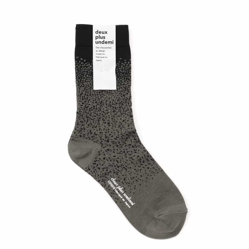 DEUX PLUS UNDEMI DEUXPLUSUNDEMI＜ドゥプリュスアンドゥミ＞ ドット柄ソックス DARK GRAY