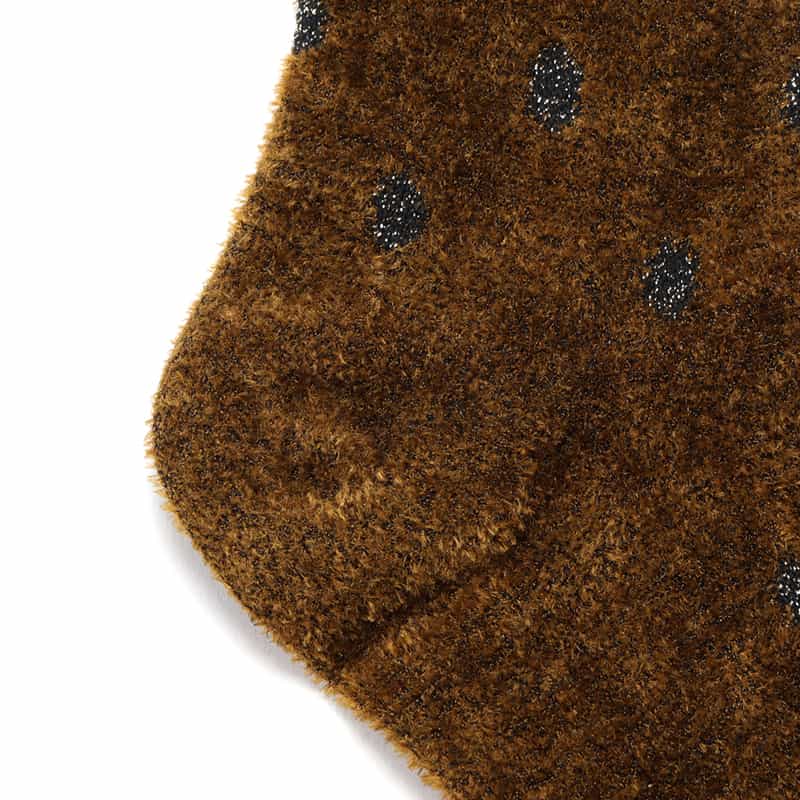 DEUX PLUS UNDEMI DEUXPLUSUNDEMI＜ドゥプリュスアンドゥミ＞ ドット柄ソックス BROWN