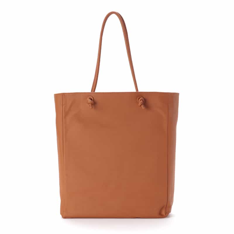 BARNEYS NEW YORK ソフトレザートートバッグ BROWN