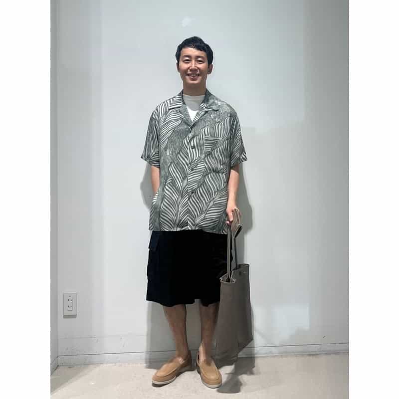 BARNEYS NEW YORK ソフトレザートートバッグ GRAY