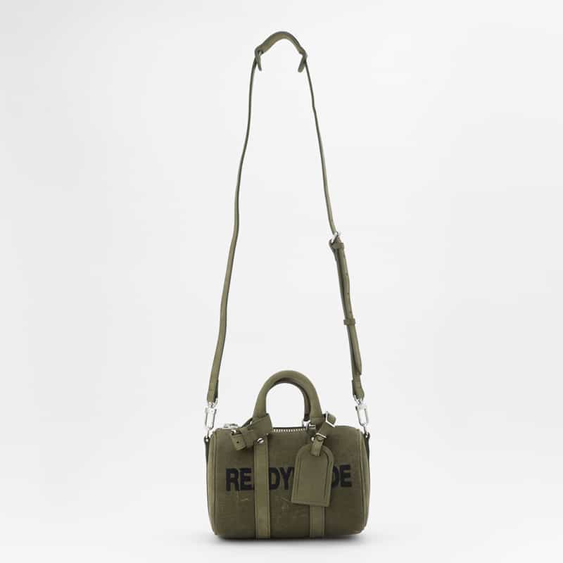 READYMADE READY MADE＜レディメイド＞ ロゴ入りハンドバッグ KHAKI