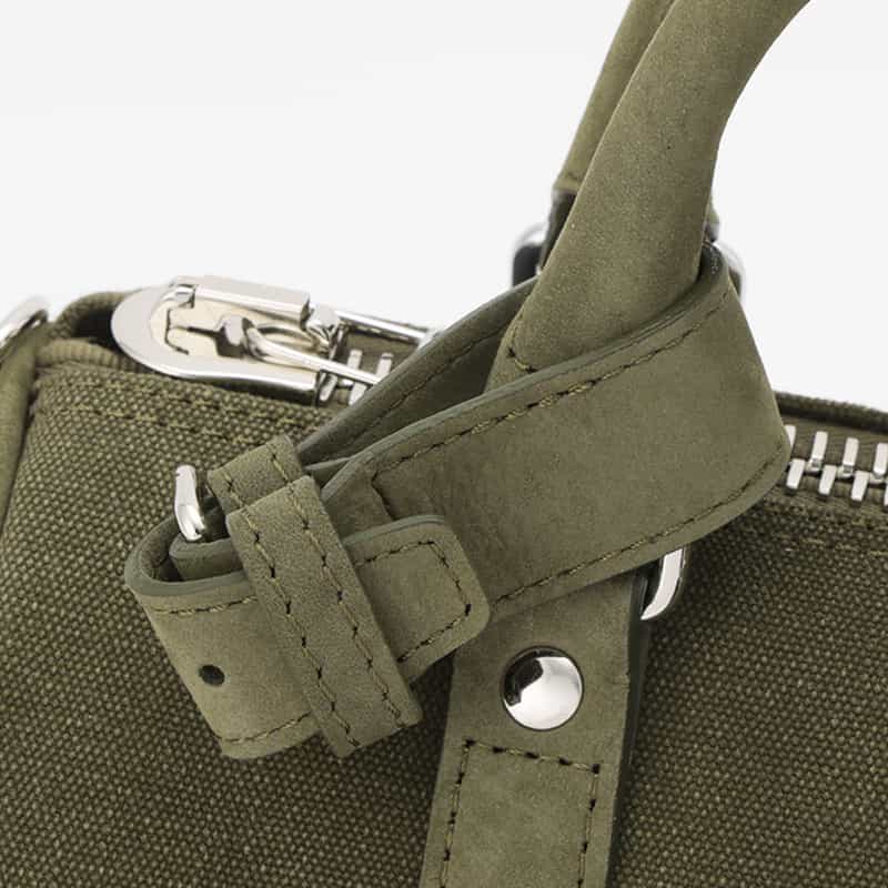 READYMADE READY MADE＜レディメイド＞ ロゴ入りハンドバッグ KHAKI