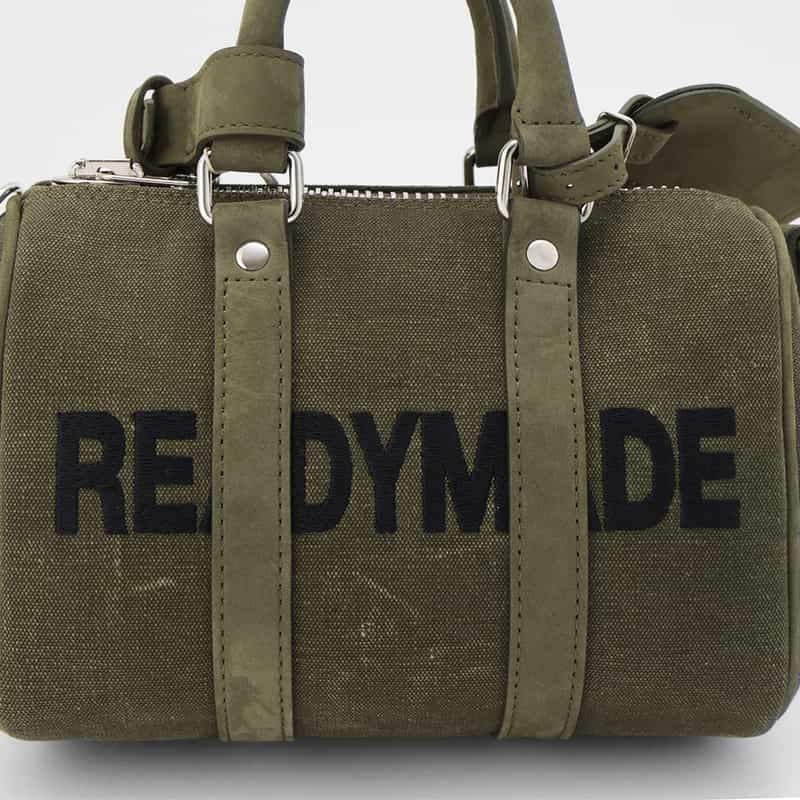 READYMADE READY MADE＜レディメイド＞ ロゴ入りハンドバッグ KHAKI
