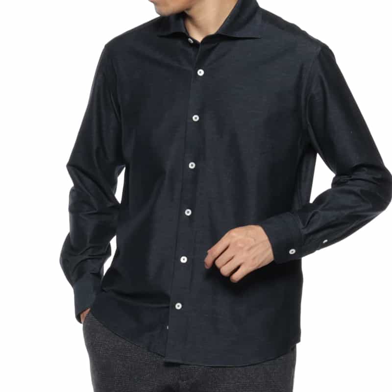 BARNEYS NEW YORK カジュアルシャツ NAVY