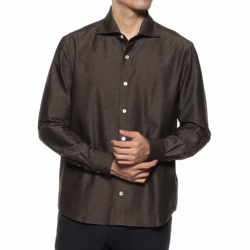 BARNEYS NEW YORK カジュアルシャツ BROWN