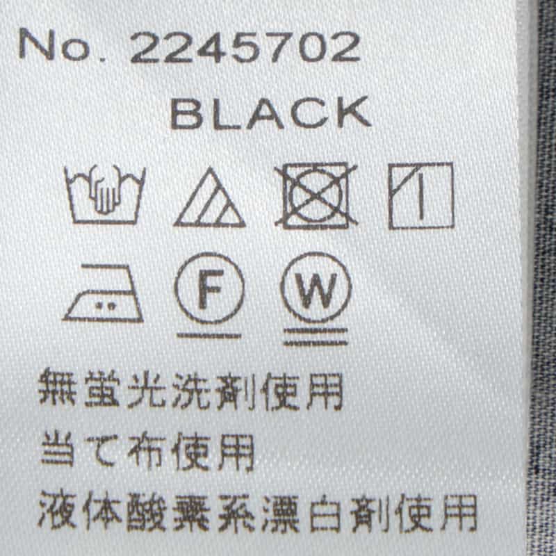 BARNEYS NEW YORK 小紋柄ウエスタンシャツ BLACK