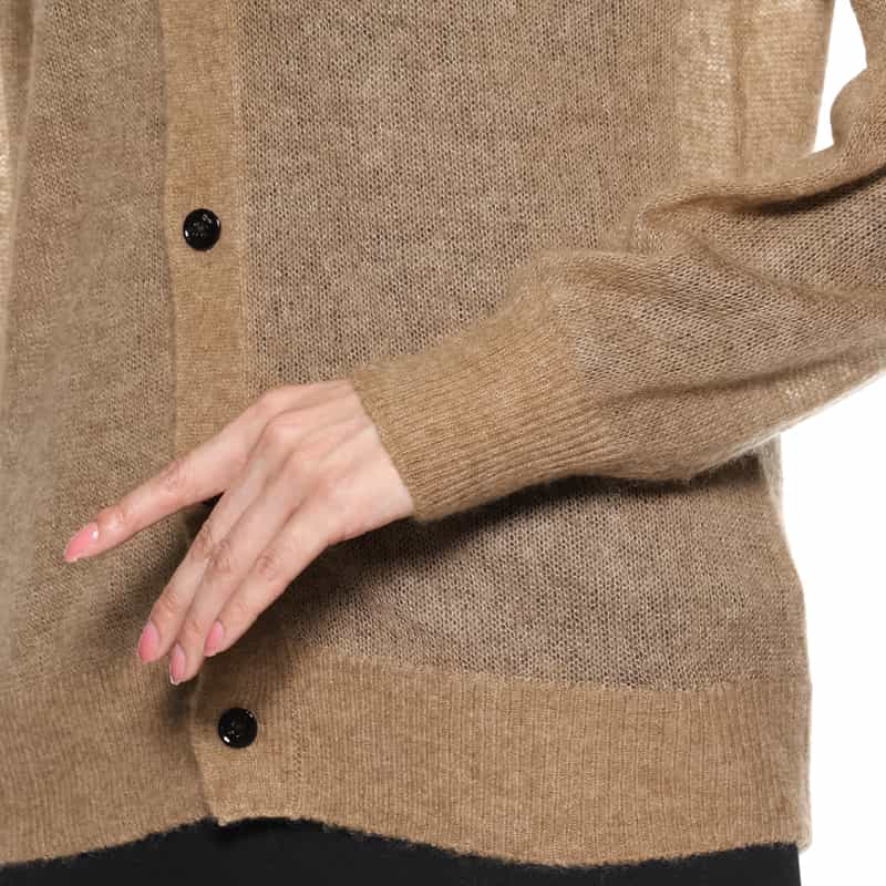 HYKE HYKE＜ハイク＞ ニットカーディガン CAMEL