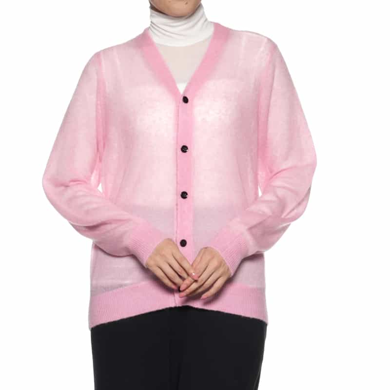 HYKE HYKE＜ハイク＞ ニットカーディガン PINK