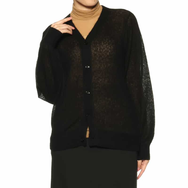 HYKE HYKE＜ハイク＞ ニットカーディガン BLACK