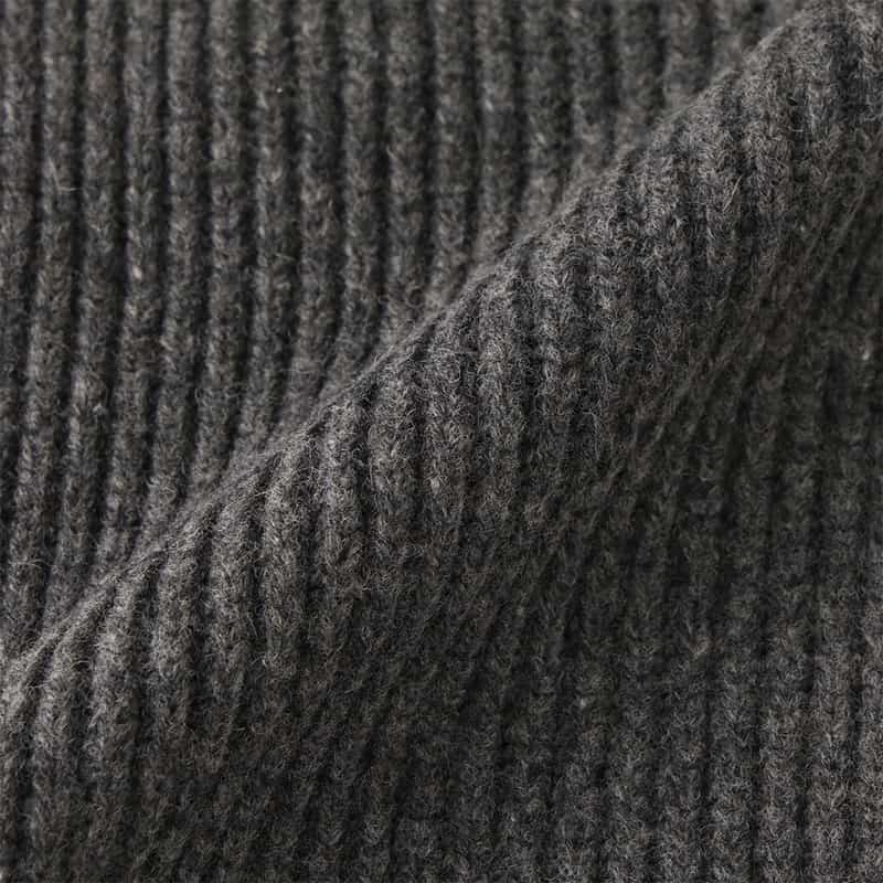 HYKE HYKE＜ハイク＞ リブニットシュラッグ GRAY