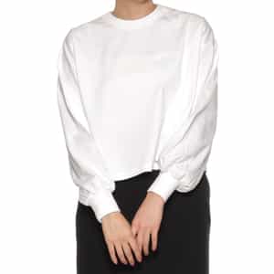 HYKE<ハイク> クロップド丈クルーネックTシャツ