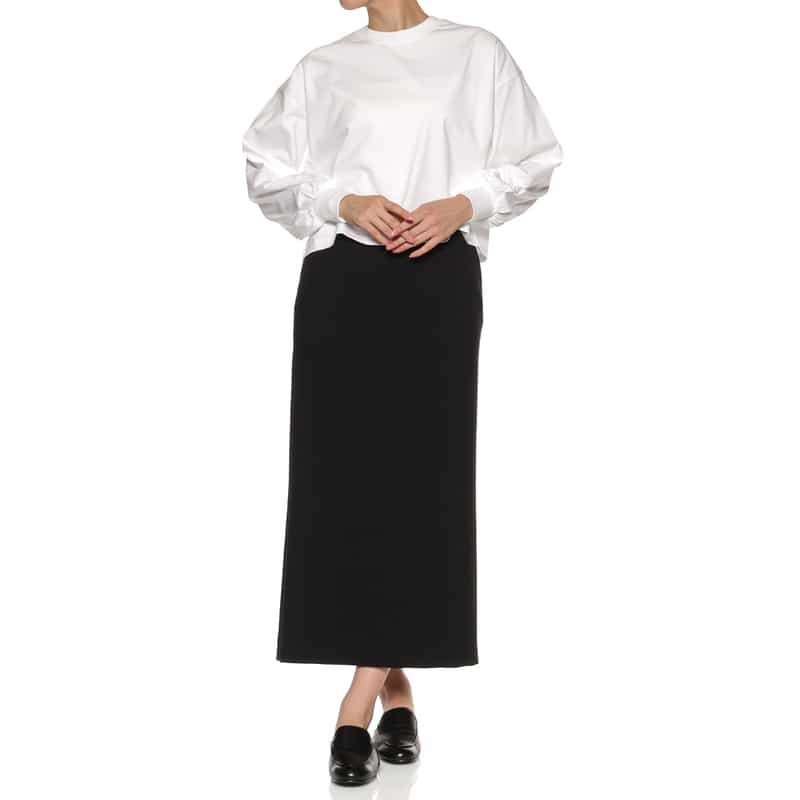 HYKE HYKE＜ハイク＞ クロップド丈クルーネックTシャツ WHITE